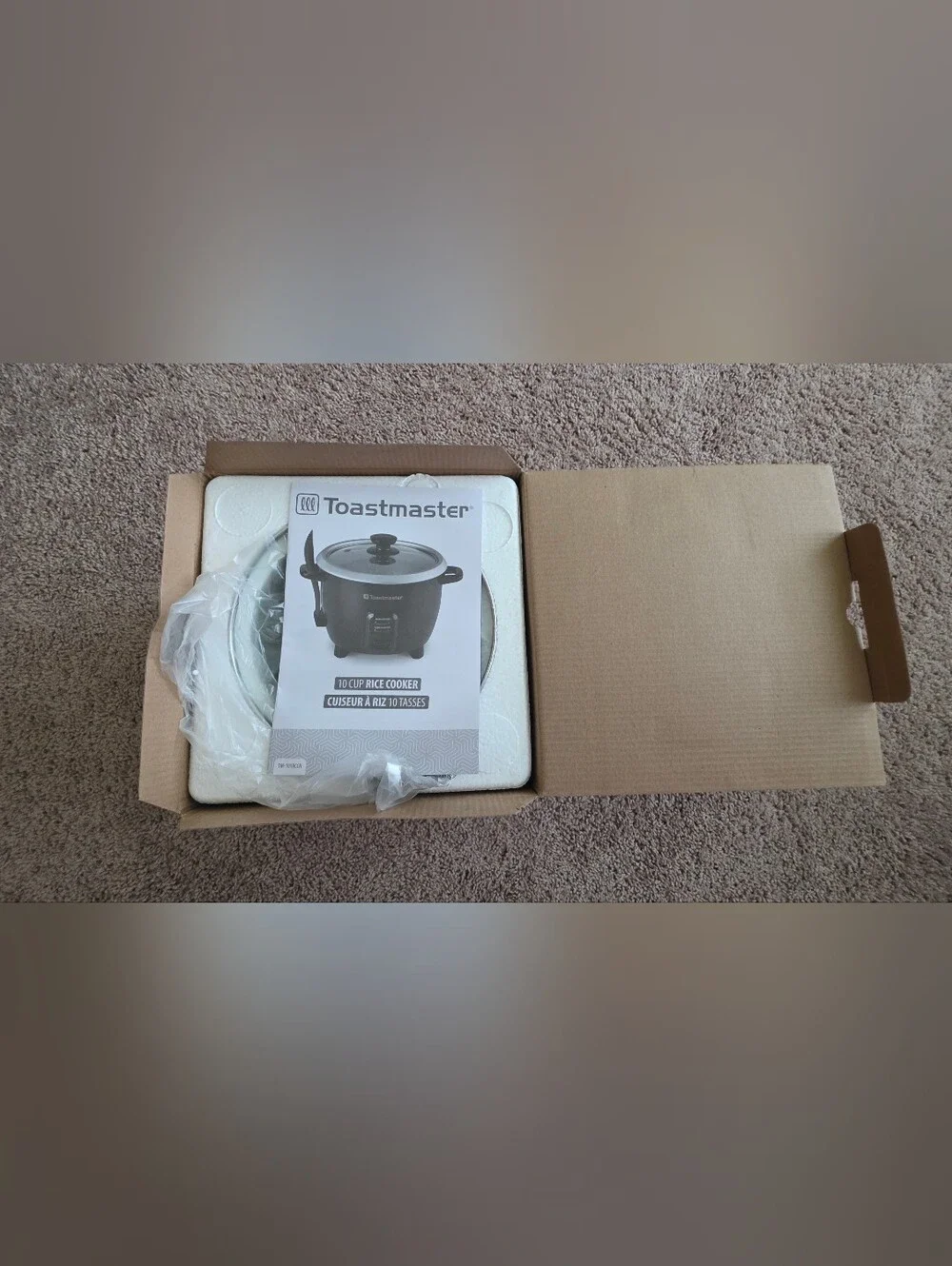 Toastmaster 10-Cup Rice Cooker - Compact Portable Cooker New